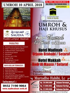 Umroh Nadwatravels April 2018 Murtadho Habibi Lc