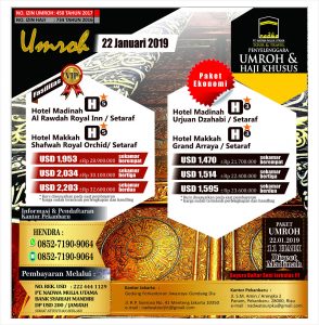 Umroh VIP dan Ekonomi Januari 2019 - Nadwa Travel