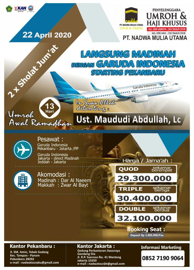 Umroh Awal Ramadhan 2020 - Nadwa Travel